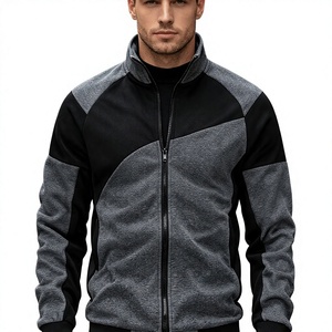 Children's Color Block Zip-Up Quarter-zip Sweatshirt Windproof 100% Cotton Winter Casual Slim Fit Streetwear Outerwear - Product Image 1