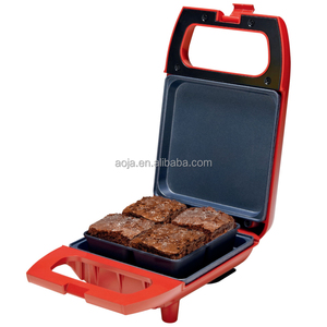 Equipo de aperitivos de cocina comercial AOJA, máquina eléctrica para hacer sándwiches de 4 piezas, máquina desmontable de gofres redondos multifuncionales - Product Image 5