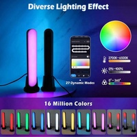 Lampe de Table LED RGB avec prise USB, nouveau Design de 10W, application IR, contrôle Wifi intelligent, pour chambre d'ordinateur, chevet