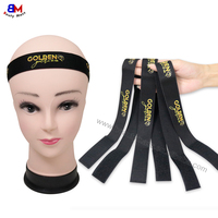 Bandeau élastique frontal réglable de luxe imprimé de logo personnalisé Bandeaux pour accessoires de cheveux Bandeau fondant pour perruques