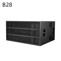 Caisse de subwoofer passive professionnelle B28 double 18 pouces 1600W pour performances sur scène en extérieur, haut-parleur de basses