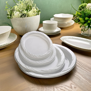 Platos Desechables <span class=keywords><strong>de</strong></span> Plástico Elegantes para Banquetes <span class=keywords><strong>de</strong></span> Boda y Celebraciones Familiares - Product Image 6