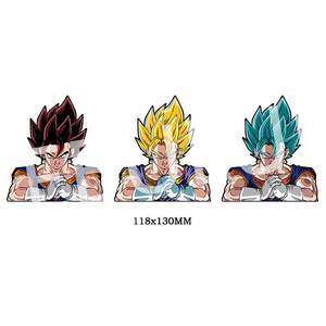1000 conceptions japonais Anime personnages étanche dessin animé changeant flips végéta décalcomanies 3D lenticulaire Anime mouvement voiture autocollants - Product Image 1