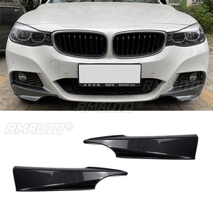 ลิ้นกันชนหน้าสีดำเงา สปอยเลอร์ ดิฟฟิวเซอร์ ชุดแต่งสำหรับ BMW ซีรีส์ 3 GT F34 320i 325i M Sport ปี 2014-2019 - Product Image 1