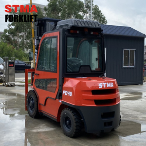 Carretillas elevadoras de almacén de doble mástil STMA Precio de camión 4 toneladas 4000kg carretilla elevadora de motor diésel con cabina - Product Image 5