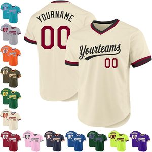 Camiseta de Béisbol FOXA Personalizada con Cuello en V, Transpirable, Uniforme del Equipo Desmoines para Hombre, Camiseta Deportiva Retro - Product Image 3