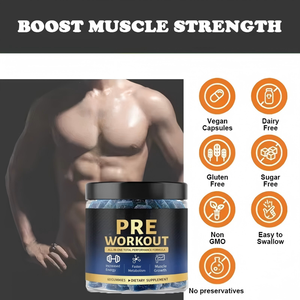 Gomitas Pre-Entrenamiento con Beta Alanina, Suplemento Energético para el Desarrollo Muscular y Cuidado de la Piel, Marca Privada OEM Original - Product Image 3