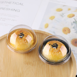 Caja de almacenamiento de queso de plástico individual para cupcakes, contenedor de pastel con tapas para embalaje de chocolate, portador de sándwich de gran capacidad - Product Image 1