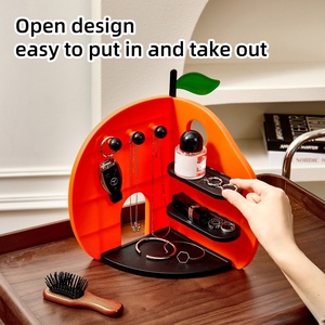 Factory Direct Orange Jewelry Display Stand Earrings Necklace <b>Ring</b> Jewelry Display Tray Storage Racks Organizer Holder - Product Image 5