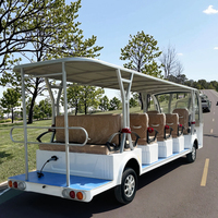 Voiture électrique de tourisme avec batterie au lithium et éclairage LED pour 11 passagers - Sites touristiques, stations balnéaires et visites de la ville
