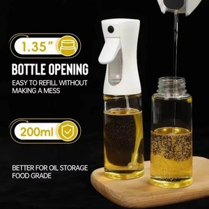 200/300/500ml Oil Spray <b>Bottle</b> BBQ Cooking Olive Oil Sprayer Plastic Baking Oil Spray Empty <b>Bottle</b> Vinegar <b>Bottle</b> Or Oil <b>brush</b> - Product Image 3