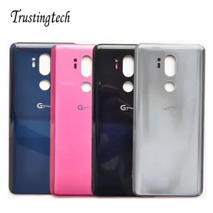 Carcasa trasera para LG G7 ThinQ G710EM G7 +, carcasa trasera de cristal para puerta de batería de repuesto