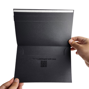 Wholesale UV Logo Printing Black Custom Paper Packaging <strong>Envelopes</strong> for Thank You Card with Tear Strip <strong>Envelope</strong> - Product Image 2