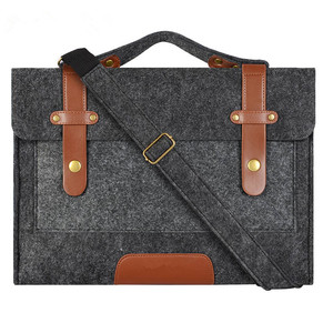 Alta calidad impermeable fieltro Oficina abogado estudiante bandolera bolsa de negocios portátil maletín - Product Image 2