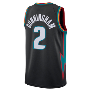 Hommes # 2 Maillots de basket personnalisés Cunningham Detroit, chemises brodées, uniformes pour jeunes, vêtements de sport avec logo thermocollé - Product Image 5