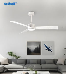 Ventilador de Techo Moderno Decorativo de 52 Pulgadas con 3 Aspas de Madera, Control Remoto, DC, con Luz LED - Product Image 3