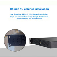 Commutateur réseau de gestion de niveau entreprise 16 Gigabit optique 8 Gigabit électrique 40 Gigabit optique en alliage d'acier Couche 3