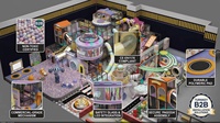 Équipement de terrain de jeu intérieur sur mesure de grande taille, thème SPACE Aventure, Tour PAGODA, toboggans rayés, toboggan Chevron, fosse à balles, HAPPY CASTLE