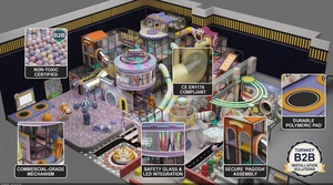 Equipo <span class=keywords><strong>de</strong></span> Juegos Interior Personalizado <span class=keywords><strong>de</strong></span> Gran Tamaño, Temática Espacial <span class=keywords><strong>de</strong></span> Aventura, Torre Pagoda, Toboganes a Rayas, Tobogán Chevron, Piscina <span class=keywords><strong>de</strong></span> Pelotas, HAPPY CASTLE - Product Image 4