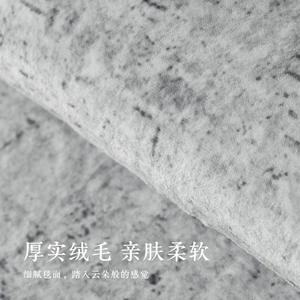 Alfombra de felpa rectangular estilo Wabi Sabi de Jinrui Home Textiles, impermeable, de color sólido, para la sala de estar, fácil de limpiar. - Product Image 2