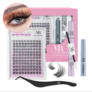 Kit de cils en grappes One Length Mini Pack, volume Manga Fox Style, longueurs mixtes, courbure C et D, très tendance sur <span class=keywords><strong>TikTok</strong></span>. - Product Image 3