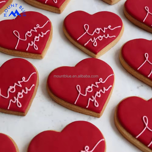 OEM/ODM Galleta <span class=keywords><strong>de</strong></span> Corazón Decorada <span class=keywords><strong>de</strong></span> 60g para San Valentín, Galleta, Bizcocho, Keks, Galleta <span class=keywords><strong>de</strong></span> Corazón Personalizada para San Valentín - Product Image 2