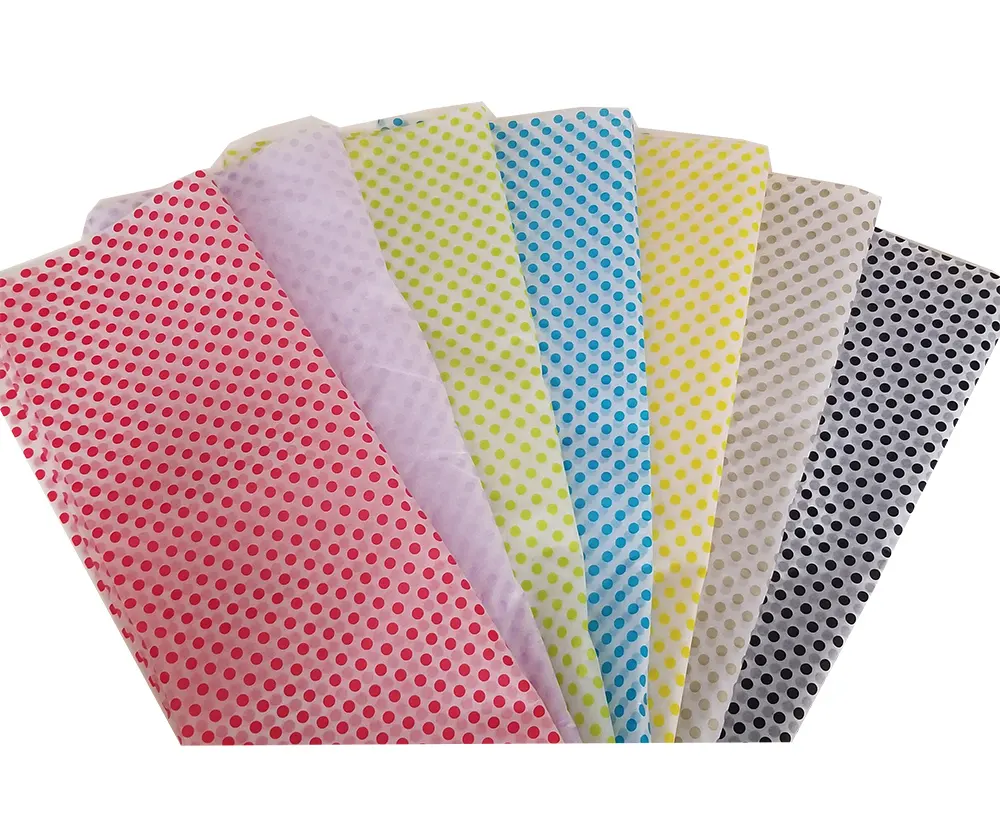 decorative dots pattern party pack custom gift tissue paper