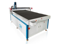 Machine de découpe automatique CNC à double tête horizontale avec couteau vibrant, contrôle PLC, haute précision, pour film en mousse PE, puissance 9KW