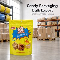 Hangende ziplock zak voor kauwgom, zacht snoep, fruit en confiserie, schapklare verpakking, wereldwijde koper, aangepaste print, aroma verzegeling