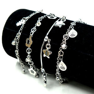 लटकन आकर्षण पायल कलाई सस्ते मिश्रित कंगन पायल शेयर यादृच्छिक मिश्रित पायल गहने yiwu चीन में किए गए - Product Image 6