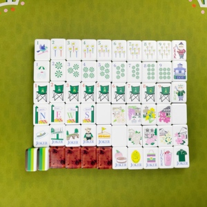 Jeu de Mahjong américain moderne en acrylique, 160 tuiles, jeu de table, best-seller - Product Image 4