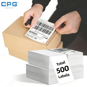 Wholesale BPA Free Fade Resistant Three Proof Thermal Label 100x150mm 4x6 inch Shipping Label Ecommerce Packaging Label - Product Image 1