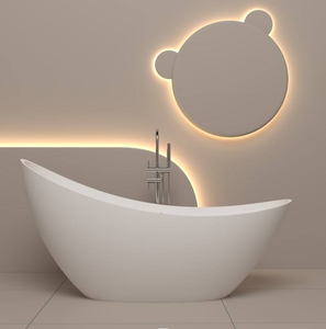 Bañera de Piedra Artificial de Diseño Moderno para Reventa, Bañera Independiente de Piedra de Resina, Bañera de Superficie Sólida Acrílica para Baño - Product Image 3