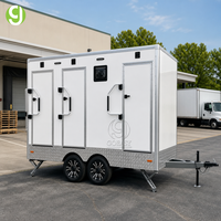 Goeasy Street Conteneur Sanitaire Mobile de 3,8 Mètres pour Parcs et Espaces Verts, Remorque Toilettes pour Usage Commercial
