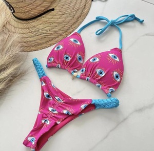 Nouveauté 2023 Ensembles <span class=keywords><strong>de</strong></span> maillots <span class=keywords><strong>de</strong></span> <span class=keywords><strong>bain</strong></span> bikini femme à cordes tressées Sun Spot - Product Image 2