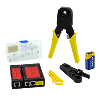 Kit d'outils de réparation et d'entretien d'ordinateur réseau portable Nf-1206, testeur de câble LAN, dénudeur de fils Nf-468, ensemble d'outils de sertissage