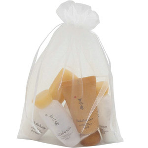 En gros promotionnel grand personnalisé <span class=keywords><strong>clair</strong></span> fête de mariage bonbons bijoux paquet emballage cadeau faveur cordon transparent Organza sacs - Product Image 2