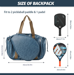 Borsa Personalizzata per Pickleball, Borsa a Tracolla per <span class=keywords><strong>Racchette</strong></span> <span class=keywords><strong>da</strong></span> <span class=keywords><strong>Tennis</strong></span>, Borsa <span class=keywords><strong>da</strong></span> Trasporto per Donne - Product Image 3