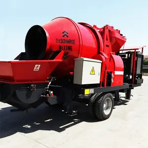 Pompa Beton JBS40-10-82R dengan Mixer, Pompa Beton Diesel dengan Mixer