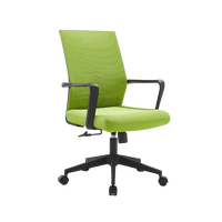 Chaise de bureau ergonomique pivotante en tissu, chaise de direction réglable en maille, mobilier de bureau commercial à prix abordable