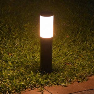 最佳LED太阳能草坪灯花园暖白色CCT IP65防水铝和不锈钢灯体220v促销 - Product Image 5