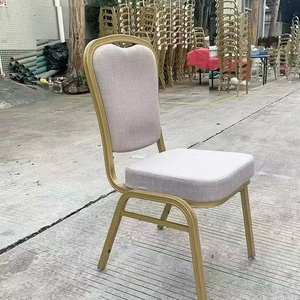 Chaise empilable en acier pour salle à manger, hôtel, banquet, réunion VIP, restaurant, salle d'attente, événement, mariage, église, fête - Fabricant - Product Image 1