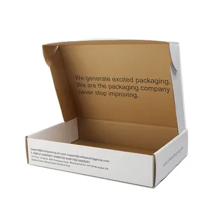 Kraft corrugated foldable box packaging 6 pack beer carrier packaging rigid corrugated cardboard boxes