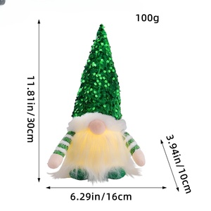 30cm <b>Christmas</b> Doll Elf Gnome with Led Light <b>Christmas</b> Decorations for Home Xmas Navidad New Year 2024 Children's Gifts - Product Image 6