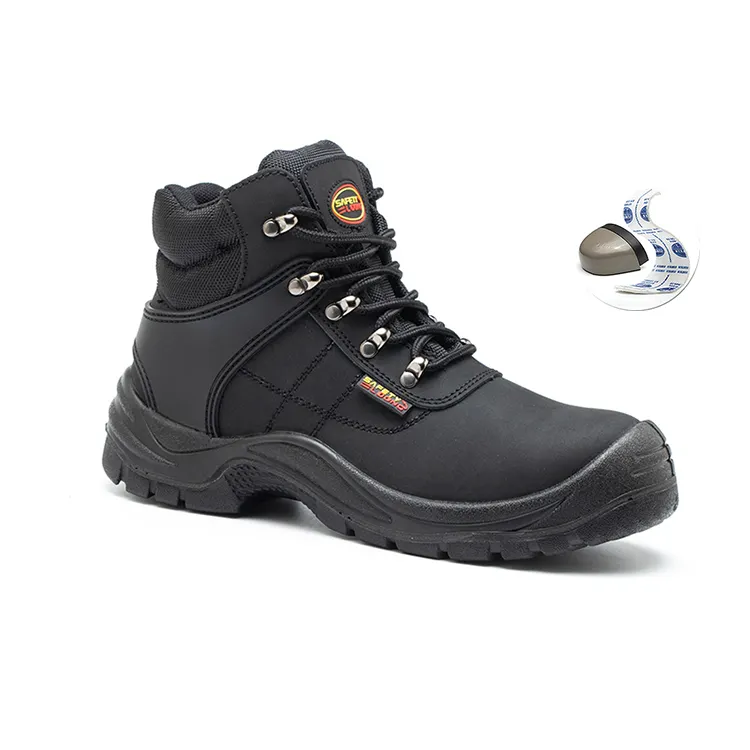 CE industriale S3 protezione traspirante scarpe da lavoro Casual scarpe di sicurezza con punta in acciaio per uomo nero maglia Auto