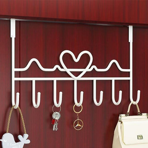 LS4 Crochet au-dessus de la porte pour manteau et sac à serviettes Robe A Punch-Free Wall-Mounted Multi-purpose Clothing Rack Derrière la porte - Product Image 1