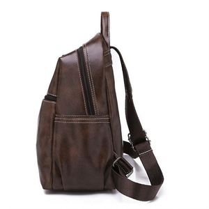 Free Sample wholesale designer black college cute women leather <b>school</b> <b>backpack</b> fashion - Product Image 4