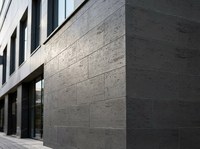Revêtement mural flexible en pierre de travertin noir gris MCM, ultra-fin et léger, pour l'intérieur et l'extérieur