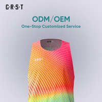 Débardeur de course personnalisé avec logo pour homme – Gilet de marathon à séchage rapide, léger, avec coutures thermosoudées, maille respirante, débardeur de sport pour la course