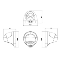 Caméra dôme IP66 en métal de haute qualité OEM 2.8MM 30m IR Vision de nuit 4MP 2K POE Caméra réseau IP avec microphone Détection humaine